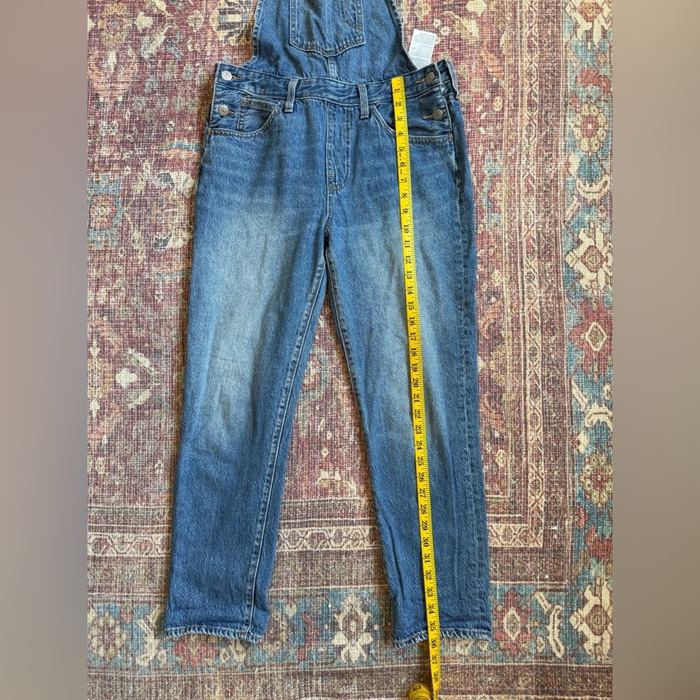 Levi’s Women’s Medium Dylan Blue Denim Overalls - Picture 2 of 13